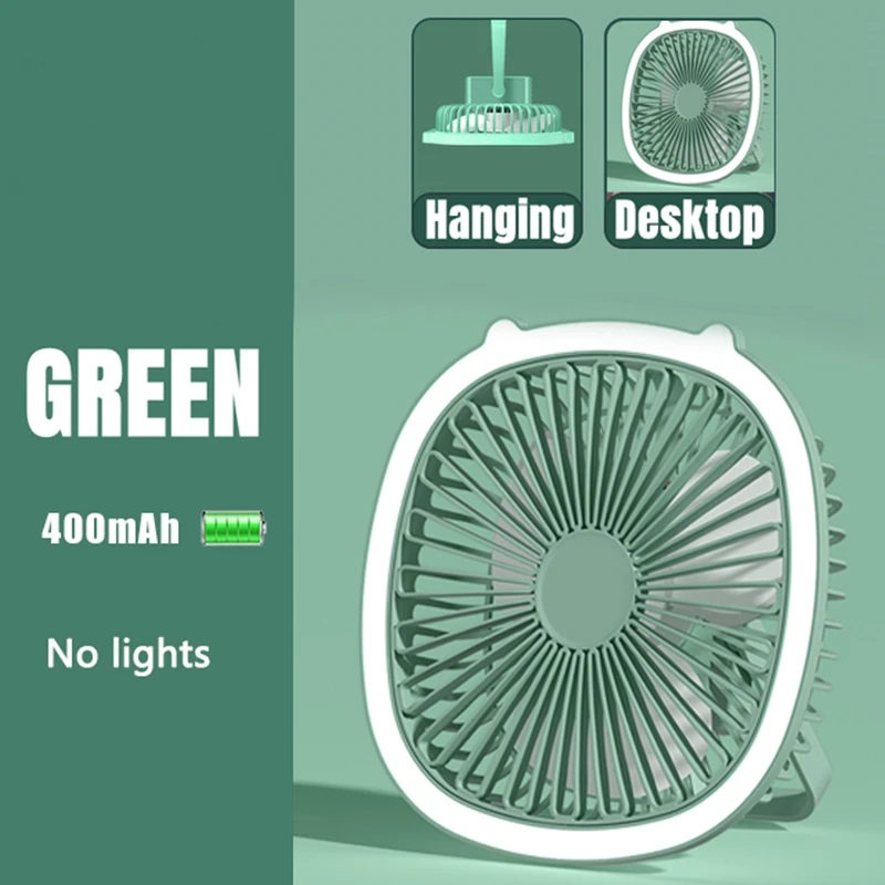 TKOH-Ventilatore da tavolo estivo Mini USB ricaricabile vento portatile da campeggio esterno pieghevole piccolo ventilatore