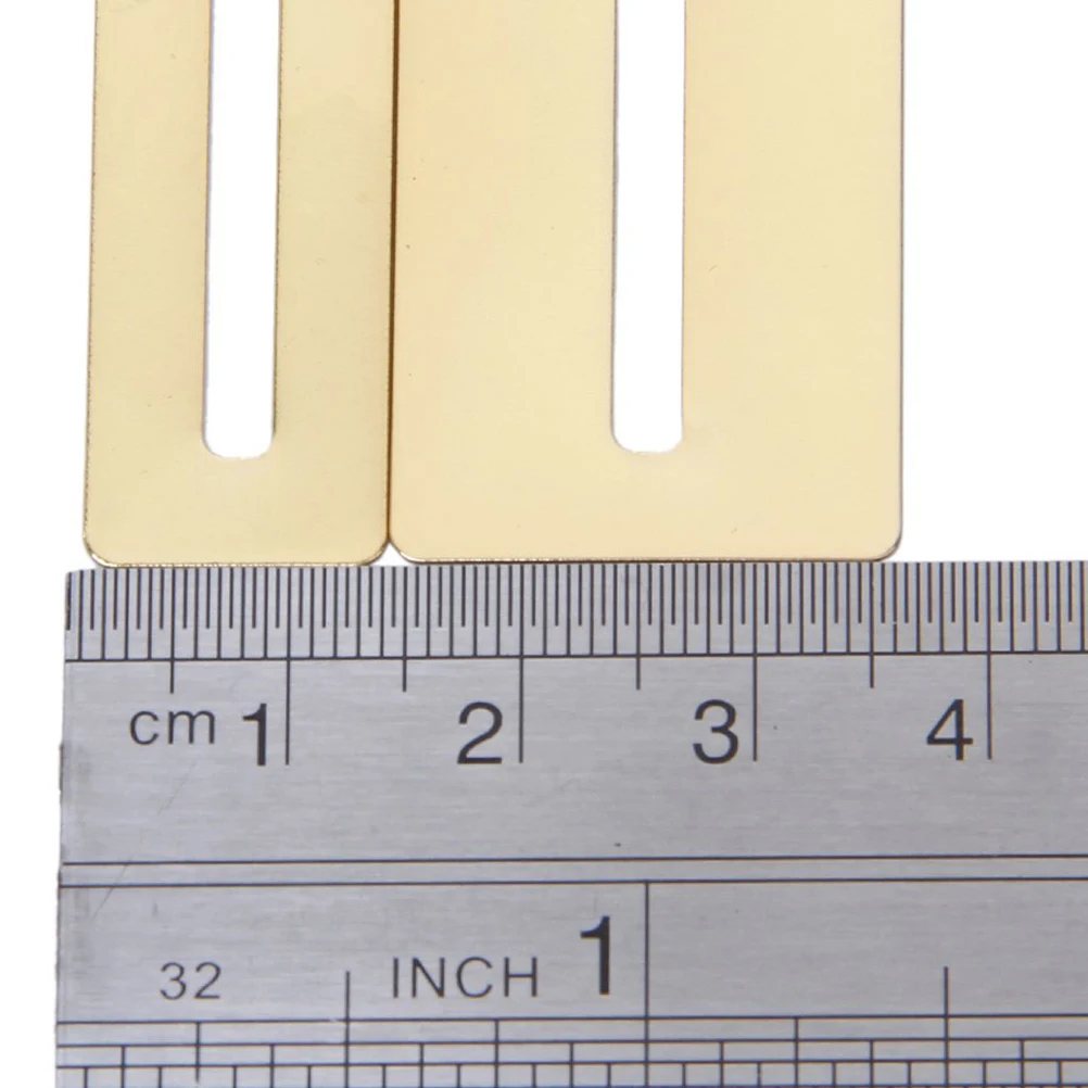 

2pcs Guitar Fretboard Protector Golden Stainless Steel 78x13mm 78x22mm 3mm Slot For Filing Polishing Frets Work Accessories