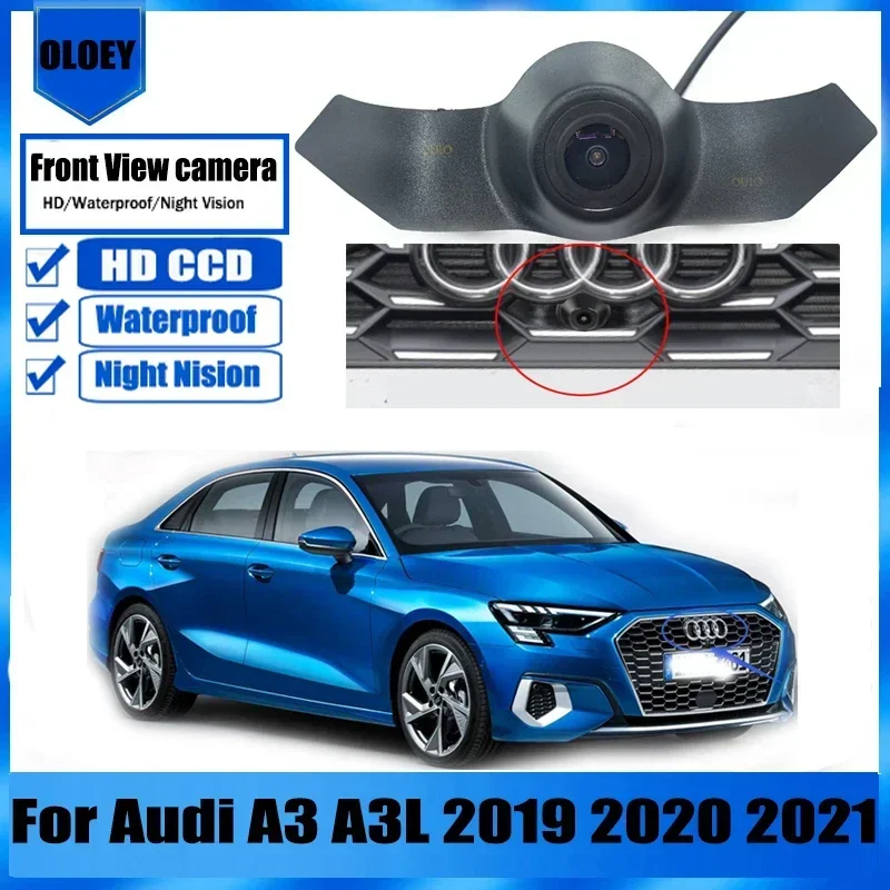 

HDFront View Camera Car Front View Camera For Audi A3 A3L 2019~2021 HD CCD Night Vision Forward Logo Camera