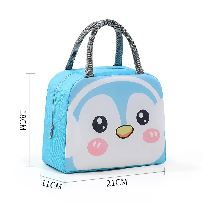 

cartoon bento bag for children lunch insulation bag with thickened aluminum for heat preservation and ice pack lunch box bag