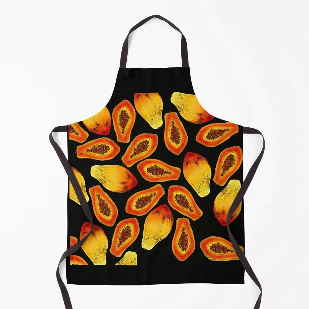 

Papaya Print Apron kitchen and home Women Kitchen Kitchen New 2022 Year Apron