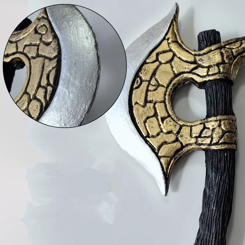 Halloween Axt Prop Hundekopf Axt Waffen Cosplay Party Werkzeug Opfer 1:1 Rune Chaos Tomahawk Ghost Beast Axt Sicherheit PU