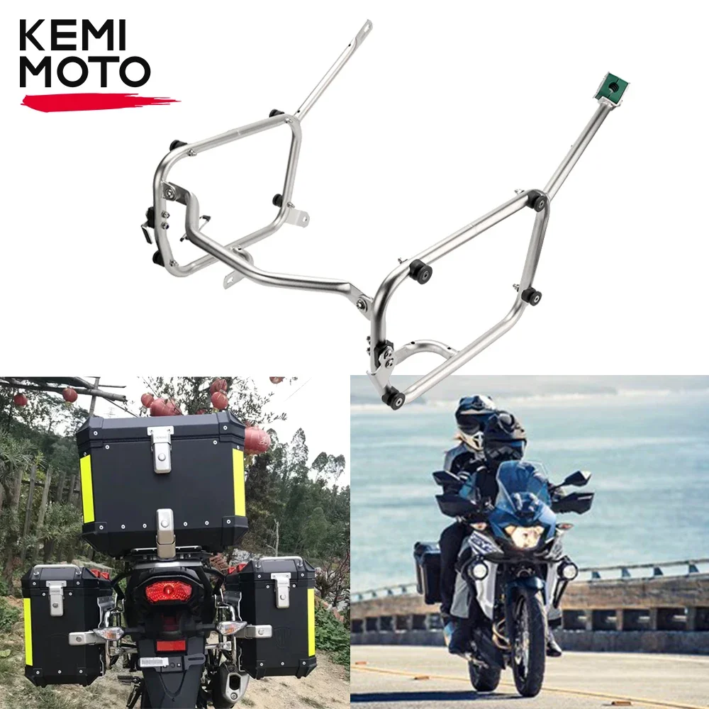 X300 Luggage Racks For Kawasaki VERSYS-X300 2021 Rack Trunk Saddlebag Bracket Mount Frame Motorcycle Accessories Frames KEMiMOTO