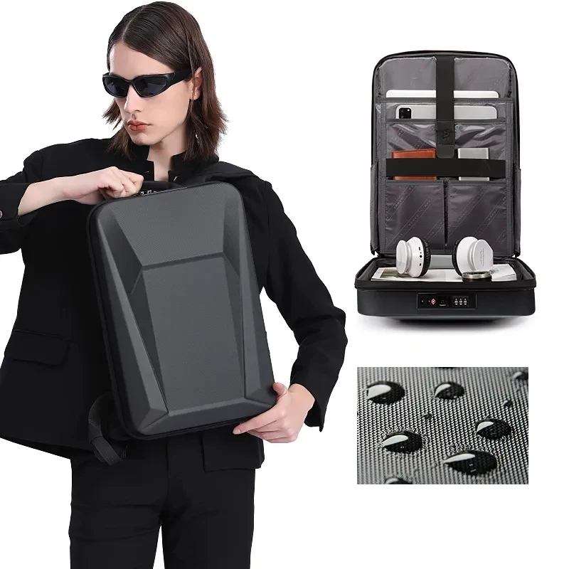 BANGE Backpack Multifunction Hard Shell Series Men Anti Theft Waterproof Laptop Male Backpack Business Password