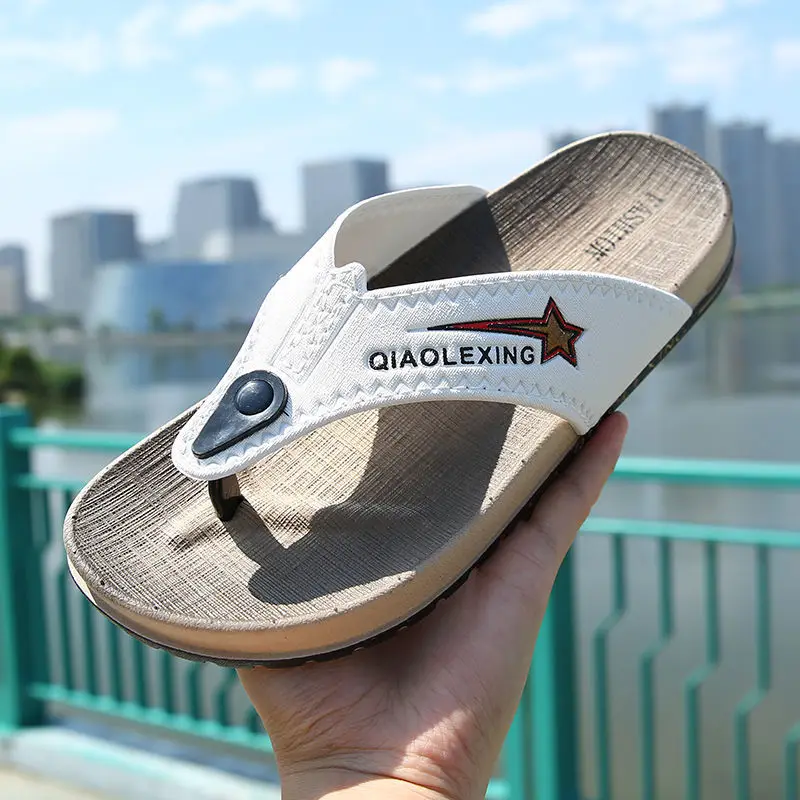 Outdoor Flip Flops Sandals Man Walk Around Home Shiatsu Slippers for Men Indoor Soft Platform House Shoes Sabot Rubber Elegant