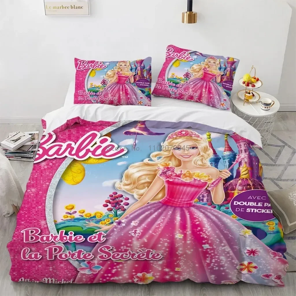 Hot Cartoon Pretty Princes Bedding Set Girls Birthday Gift Single Full Queen King Bedclothes Comforter Quilt Duvet Cover