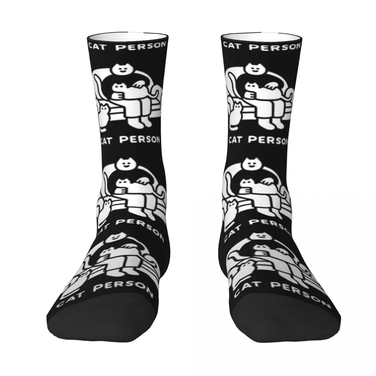 

Cat Person Fashion Men Socks Stitch Long Socks Couples Sock Personality Size37-45