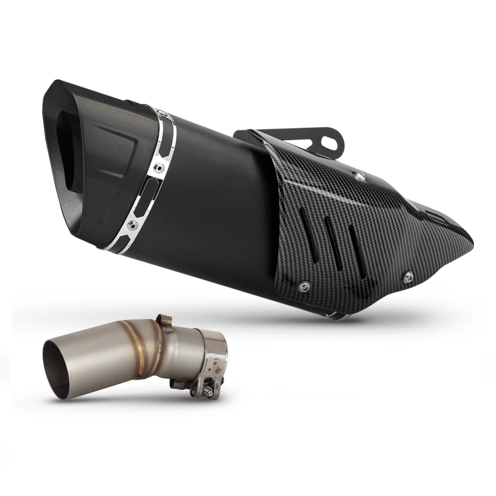 

Надевается для CFMOTO 450SR 450SS 2022-2024, полная система выхлопной трубы мотоцикла, модифицированная средняя звено, 51 мм, побег с крышкой, глушитель