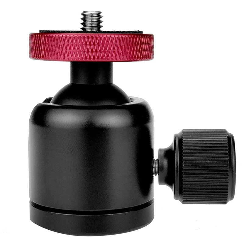 

Universal 360° Spherical Head Top 1/4 Inch Port Bottom 3/8 Inch Port Photography Mini Ball Head For DSLR Camera Tripod