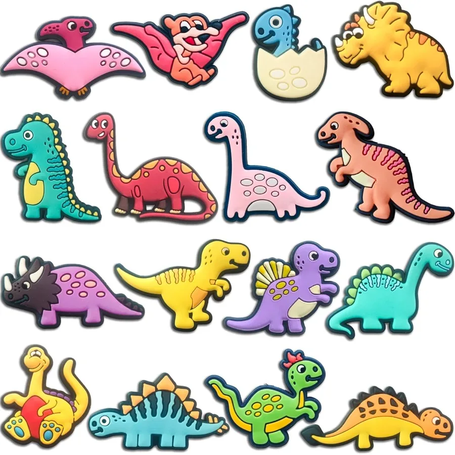 

Dinosaur and Car Shoe Charms for Boys Cute Dino and Truck Shoe Decoration Pins for Clog Fy Accessories for Teens Adults Party F