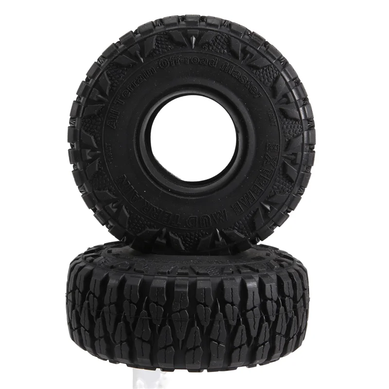 

【Flash Sale】4PCS 115MM 1.9 Rubber Tyres Wheel Tires For 1/10 RC Crawler Car Axial SCX10 90046 AXI03007 Traxxas TRX4 D90 TF2 CC01