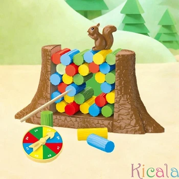 Squirrel Stacking Children Balance Tower Board Game Educational Toys Desk Game Interactive Intellectual Game For Halloween Gifts
