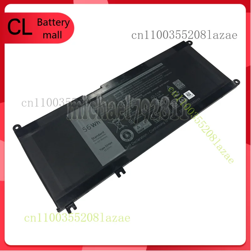 

New 15.2V 56Wh 33YDH Battery Compatible with for Dell Inspiron 7778 7779 Series