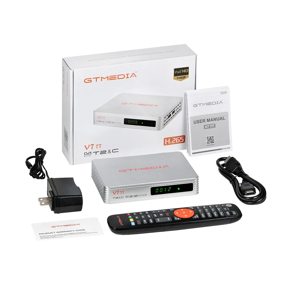 Imagem -06 - Gtmedia-decodificador Digital Terrestre Set-top Box Dvb-t Dvb-t2 Dvb-t2 H.265 Hevc Dvb-t2 Europa Itália v7 tt