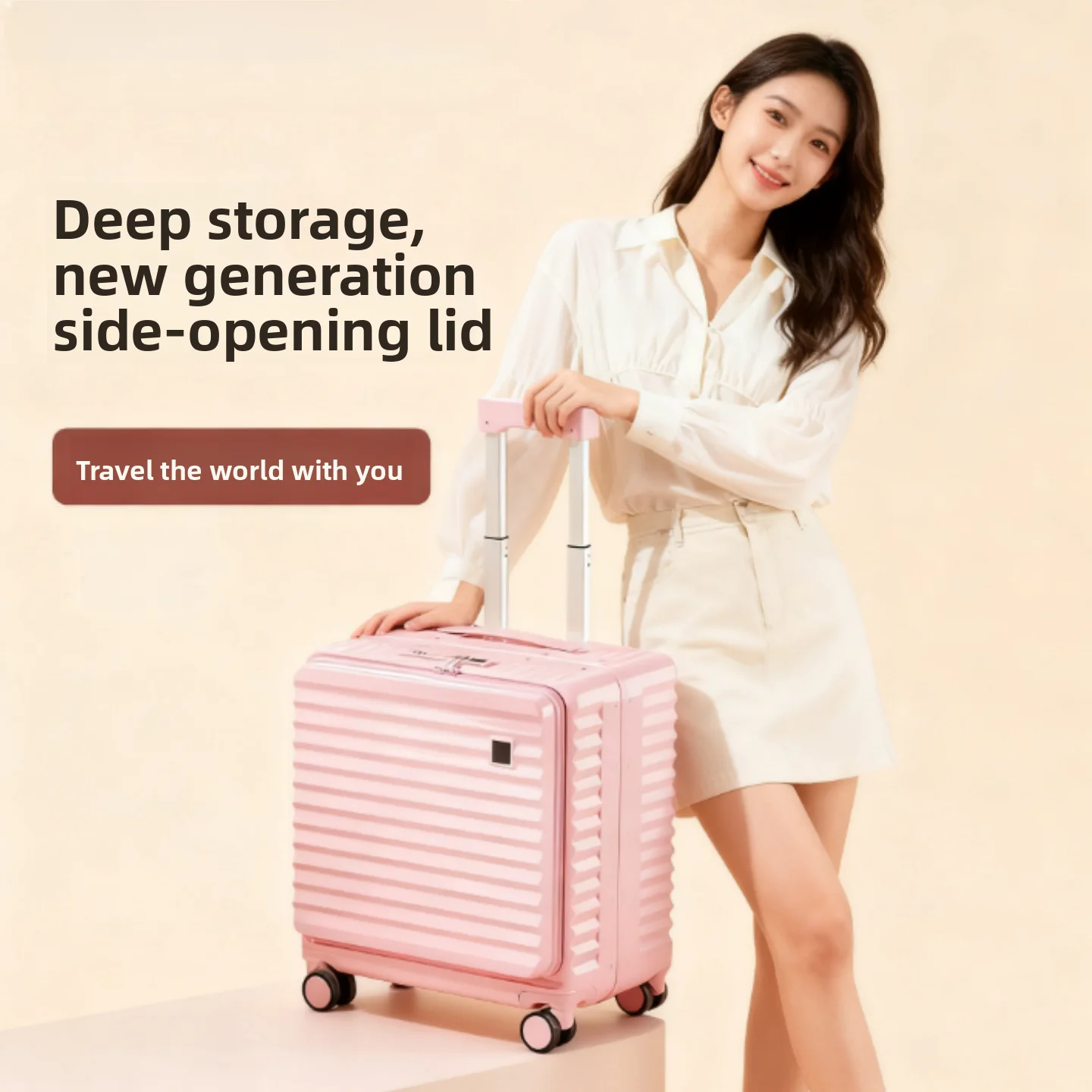 

2025 Новая сумка Lage с алюминиевой рамой, ручная кладь, 20-дюймовая дорожная сумка из материала ABS PC с Lo и Exble Layer