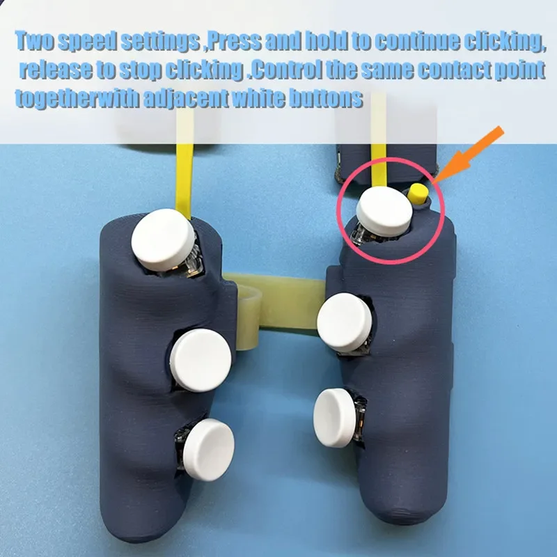 مقبض ألعاب لوحي للتحكم في الحرائق السريعة DIY 6 أزرار، لوحة ألعاب PUBG للتصوير المستمر لـ Ipad Nubia Huawei