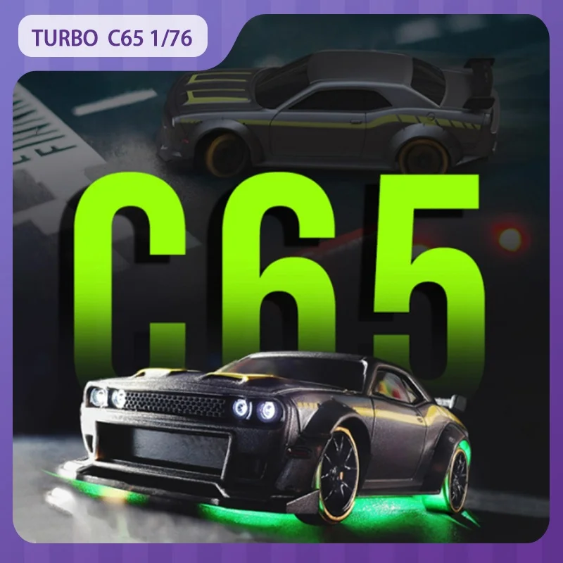 

TURBO Racing C65 1/76 Rc Car Professional Mini Remote Control Car 4ch Rear Drive Drift Desktop Children Remote Control Toy Gift