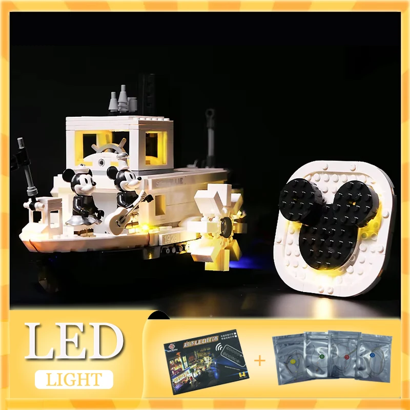 

Комплект светодиодных фонарей «сделай сам» для LEGO 21317 Steamboat Willie (только светодиодный светильник, без модели блоков)
