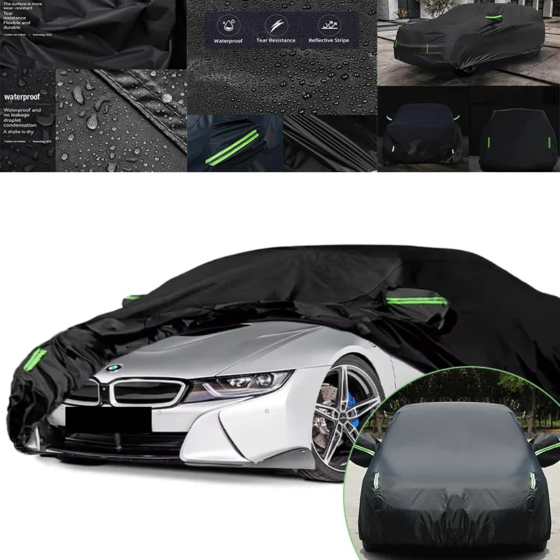 

Outdoor Full Car Cover for BMW i8 - Snowproof Waterproof Dustproof Sunproof with Reflective Strips