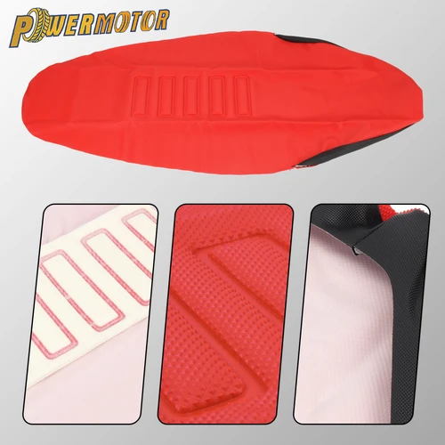 Funda de asiento de partículas antideslizante para motocicleta, funda de cojín de protección solar impermeable para Honda Yamaha KTM Enduro Motocross Dirt Bike