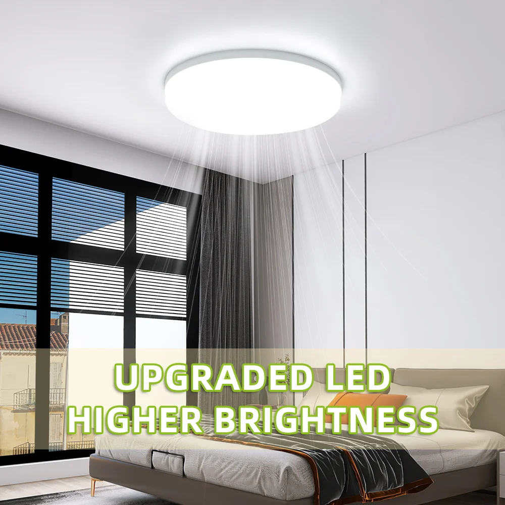 Modern LED Ceiling Light Waterproof Dustproof Three Proof Light Ultra Thin Panel Lamp Indoor for Bedroom Bathroom Ceiling Light
