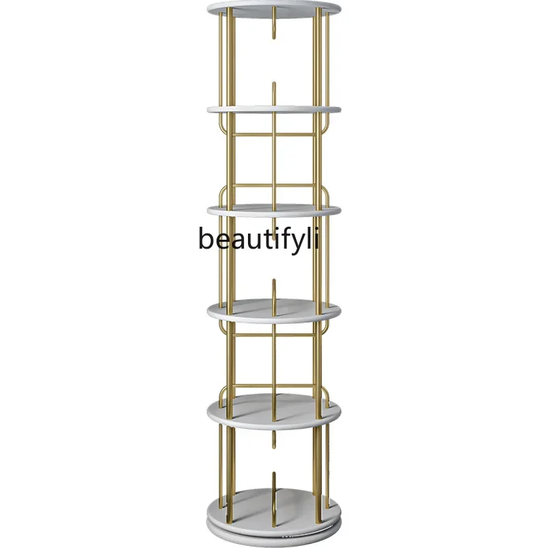 

Rotating Bookshelf, 360 Degrees Small Bookcase, Solid Wood Shelf, Student Household Floor, Office Bookshelf