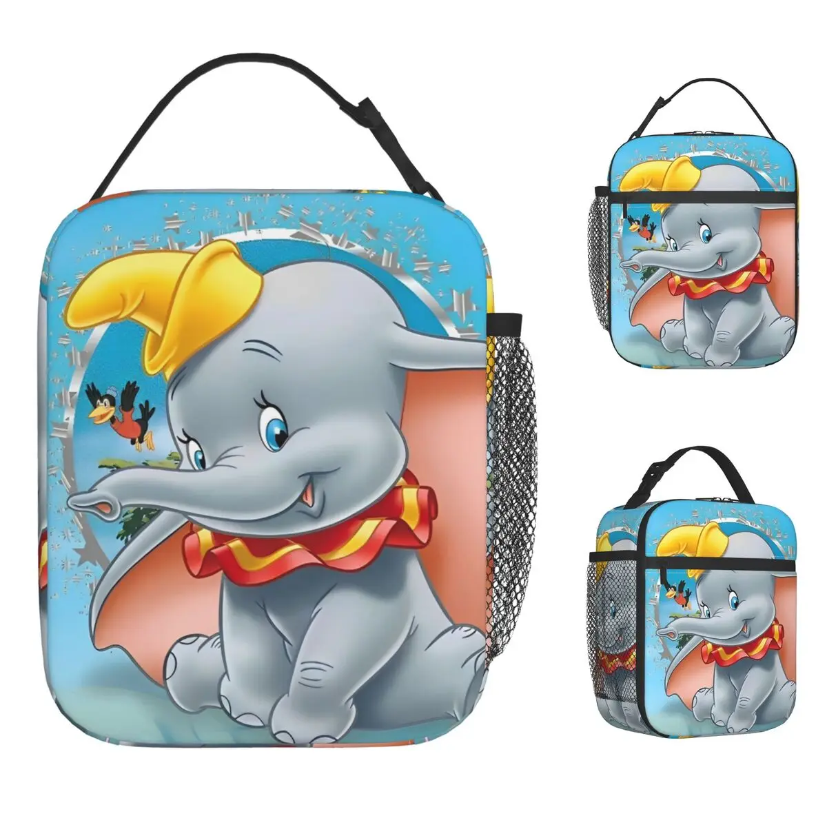 

Fantasy Drama Dumbo Изолированные сумки для обеда Сумка-холодильник Контейнер для обеда, большая сумка-тоут с героями мультфильмов, ланч-бокс для мужчин и женщин, офис на открытом воздухе