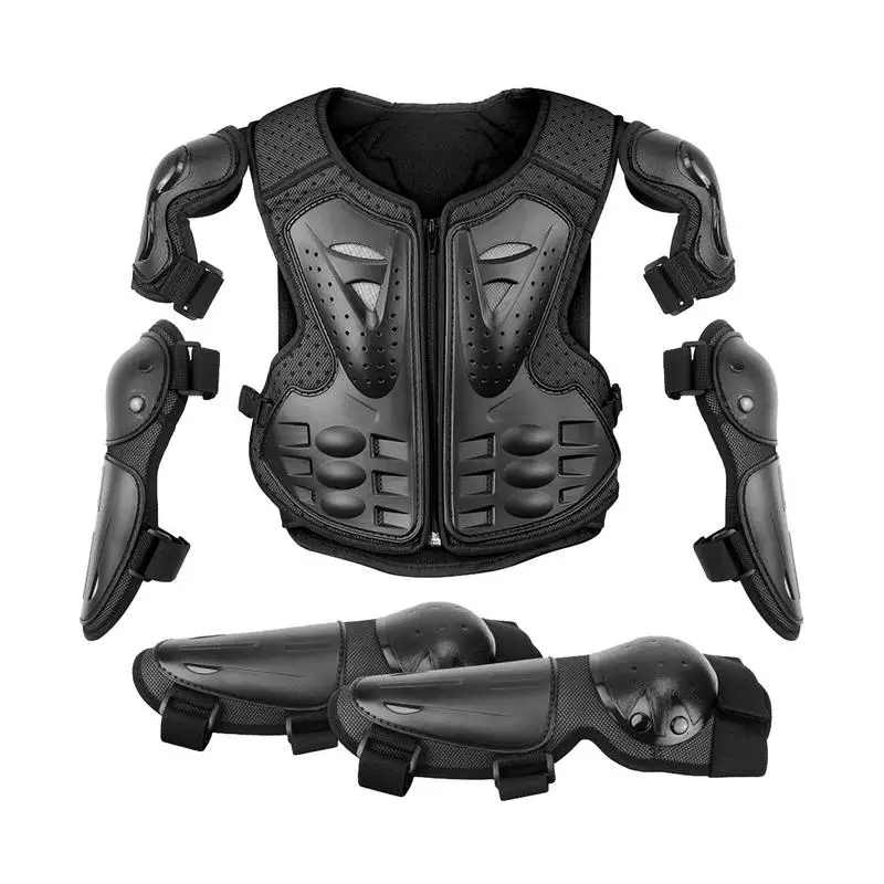 

Kids Children Full Body Protector VestArmor Kids Motocross Armors Jacket Chest Spine Protection Gear elbow shoulder Knee guard