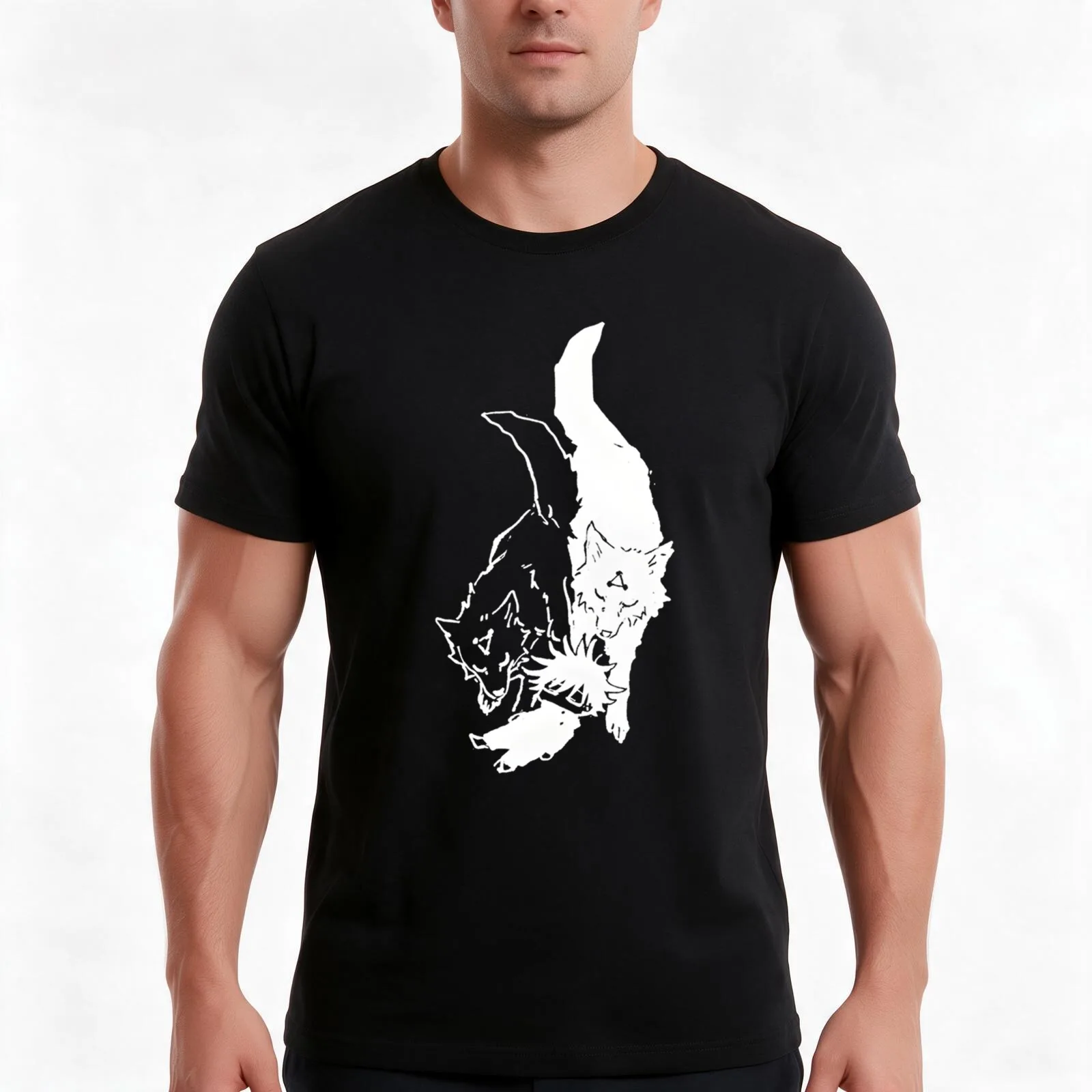 Megumi & Divine Dogs Classic T-Shirt Summer Casual Cotton Tee Oversized Streetwear Tops Vintage Graphic Print