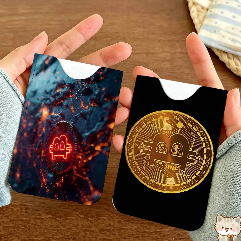 Luxury Bitcoins New Leather Card Small Retro Cowhide Coin Purse Men/Women Luxury Card Holder