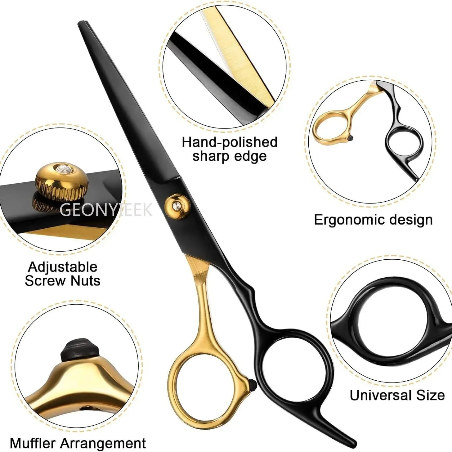 Hairdressing Scissors Set Hair Cutting Thinning Shears Set Professional Salon Stainless Steel Hair Scissors Barber Tools