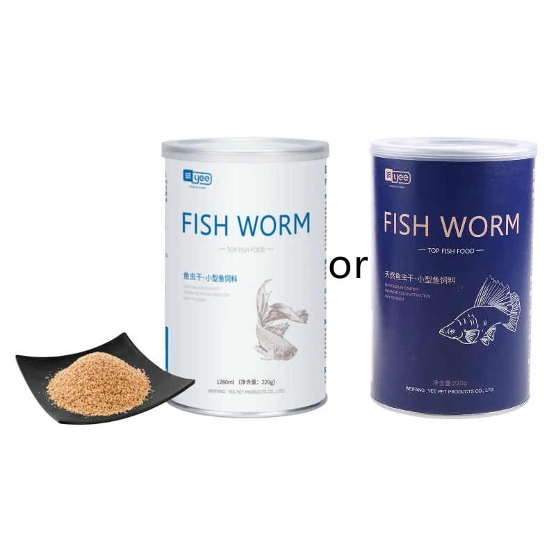 1 캔 1280ml/500ml 구피 수족관 물고기 음식, 천연 고단백질 낚시 미끼 