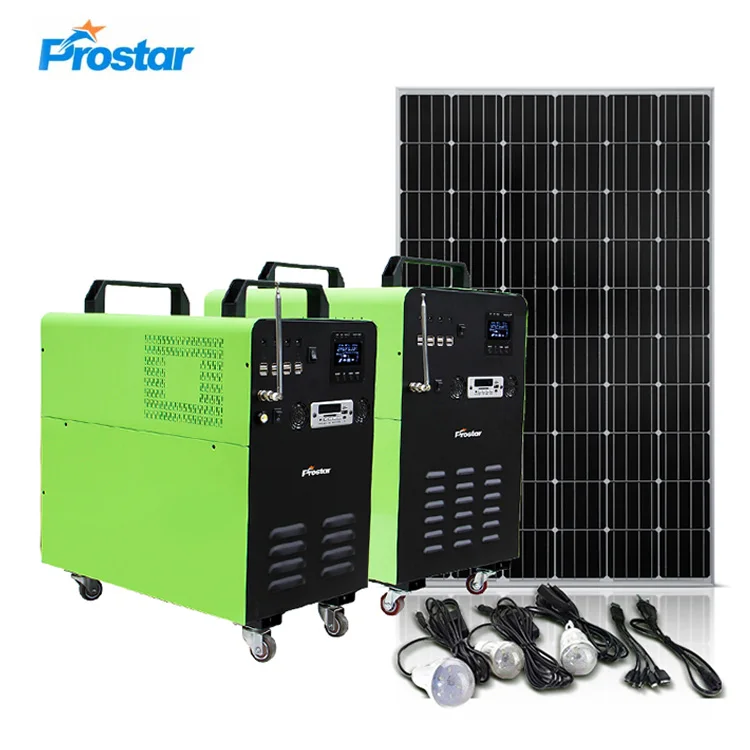 Portable Solar Energy Power Generator Station Rechargeable Battery Backup Power 3000W With Panel Completed Set