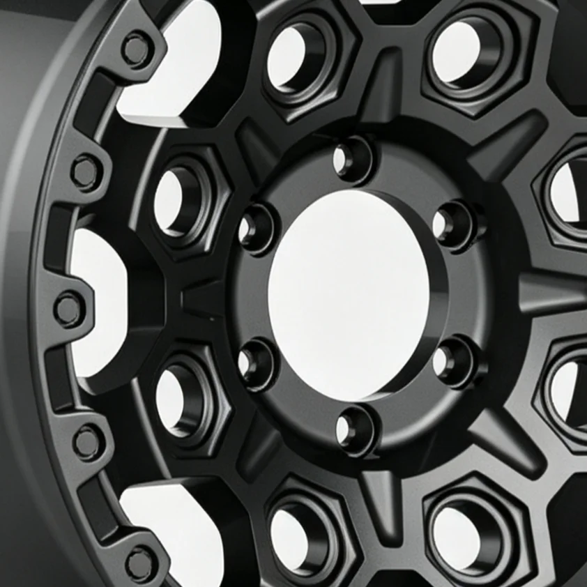 17x9 ET-12 6x139.7 Matte Blue Offroad Beadlock Cast Flow Forming Alloy Wheel Rim for Pickup SUV