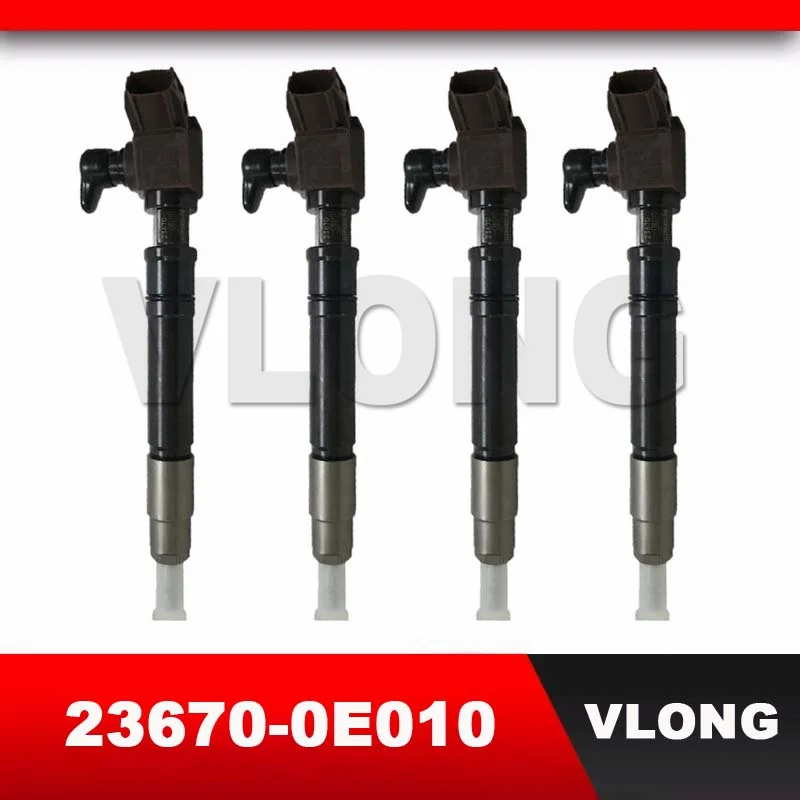 

4PCS New Diesel Common Rail Fuel Injector Assy For Toyota Hilux Revo 2GD 2.4 2.7 23670-0E010 295700-0550 295700-0160 23670-09420