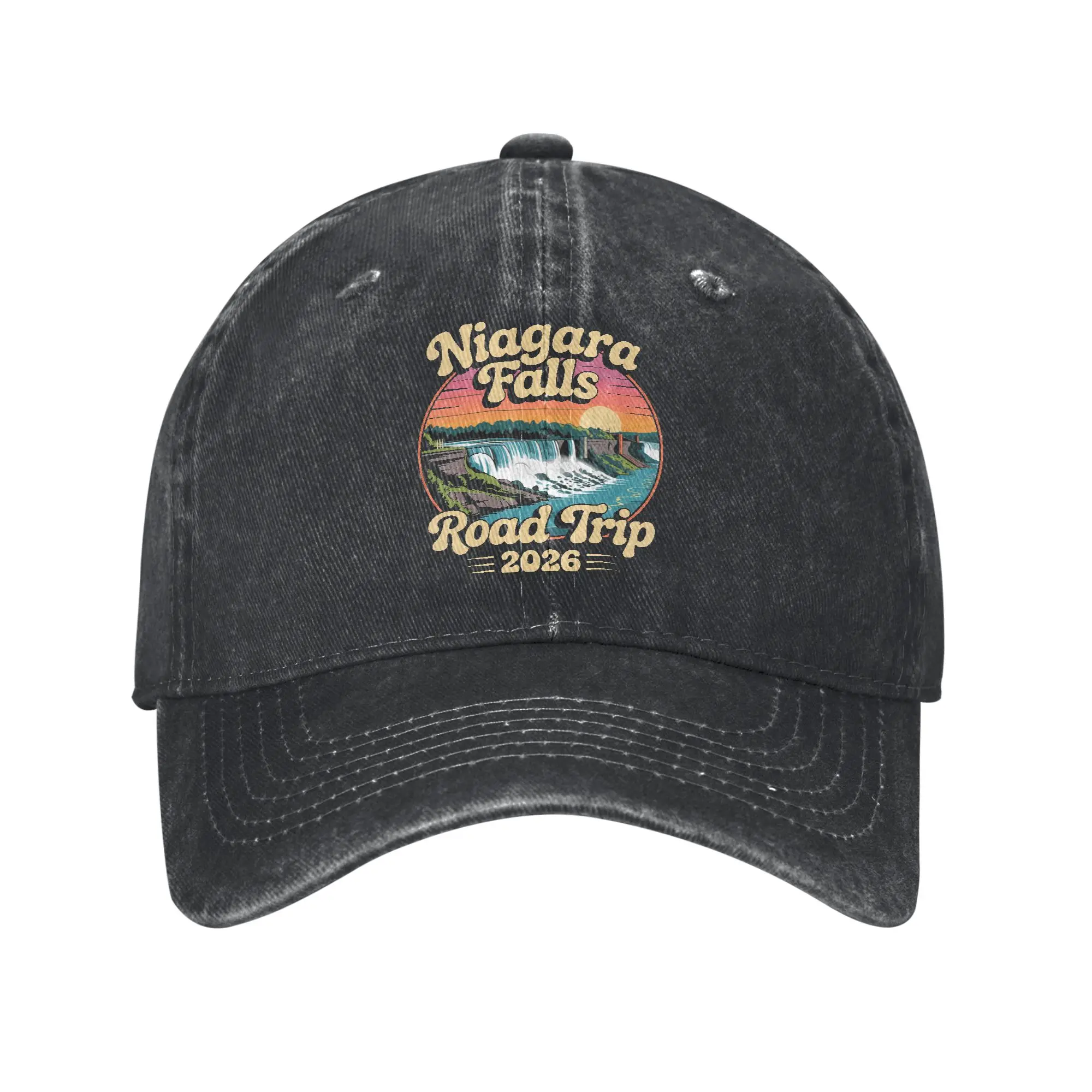 Niagara Falls Road Trip 2026 Summer Vacation Souvenir  Sun Baseball Cap  Men Adult Design Trucker Hat Summer Snapback Cap
