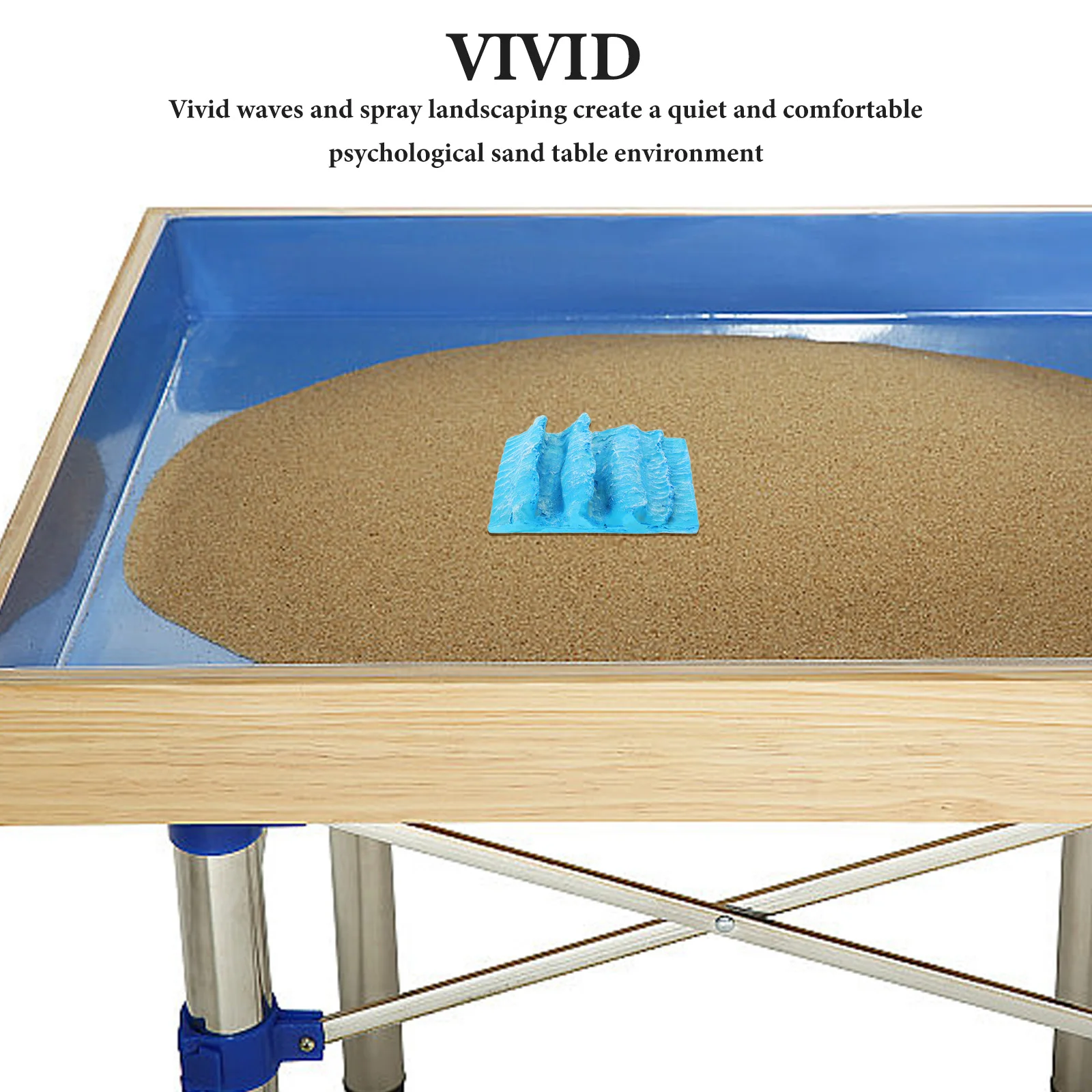 Harz Ozean Tisch Landschaft Prop Desktop Meer Dekor Einzigartige auffällige künstlerische Touch Landschaft Sand Tisch Modell