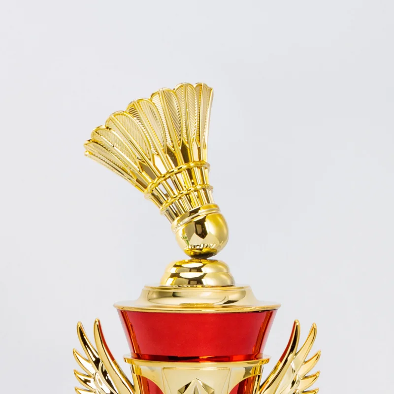 Miniature Plastic Trophy for Badminton Tennis Competitions Children Sports Award Golden Decoration Collectible Small Statue