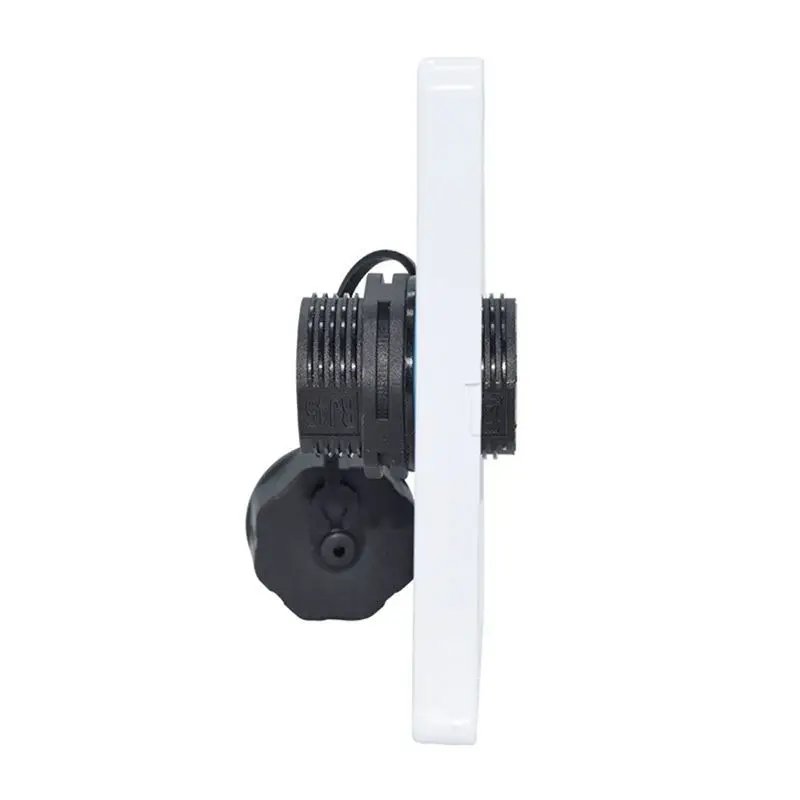 SHGO 5PCS Panel Mounting RJ45 Waterproof Connector Ethernet Double Head Adapter, IP68 Dust Cap for Cat5/5e/6 Outdoor