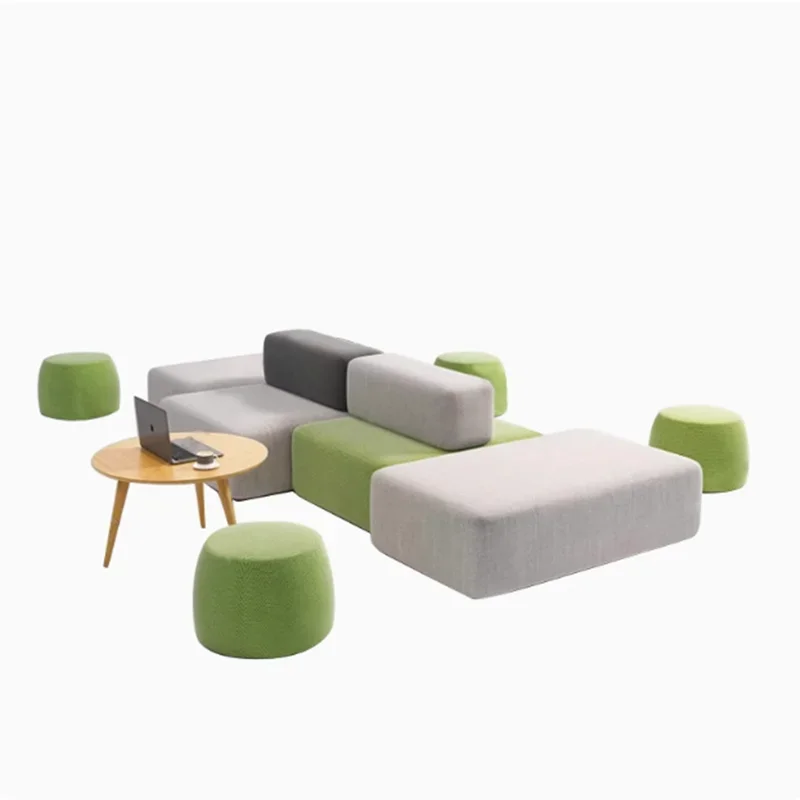 

Creative Company Hall Leisure Reception Sofa Training Institution Kindergarten Waiting Area Meeting Guests Shaped Soft Sofa