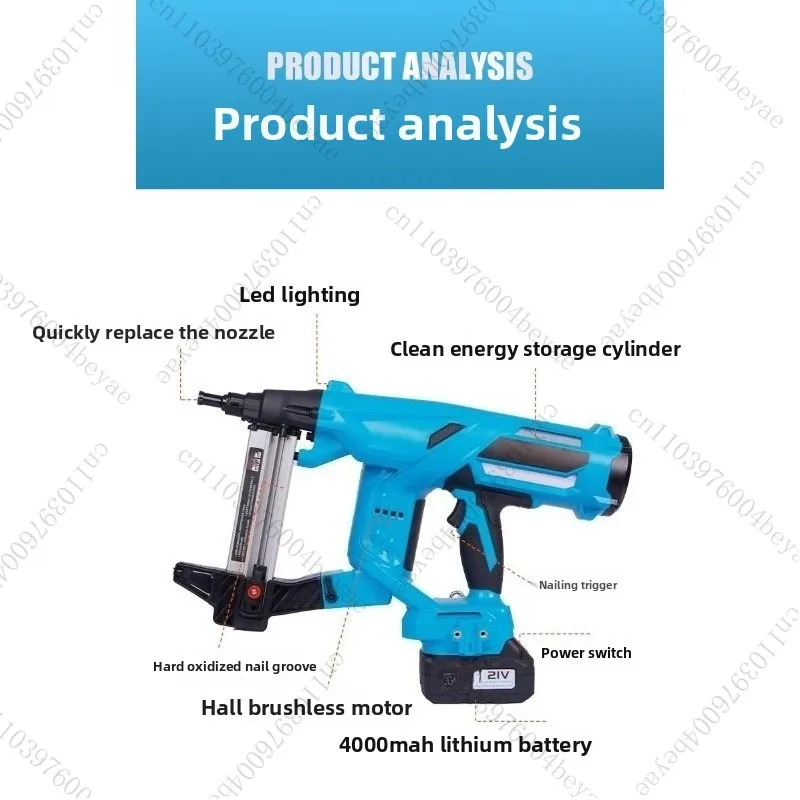 

Пистолет для гвоздей Пневматический электрический стальной пистолет для гвоздей Грязевой воздушный пистолет для гвоздей