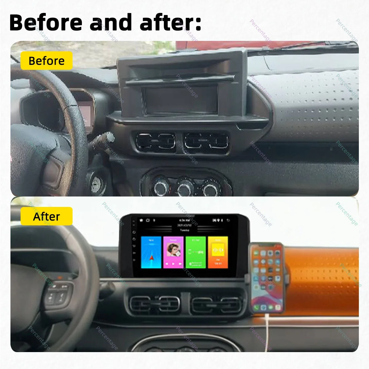 Newest Multimedia Car Radio for Citroen C3 2021 - 2023 GPS Navigation 2 Din Android Stereo Head Unit Autoradio Carplay Auto