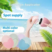 Silicone Primer Applicator Roller Ball Refillable Sunscreen Lotion Tool for Sun Protection Makeup Base Color Options