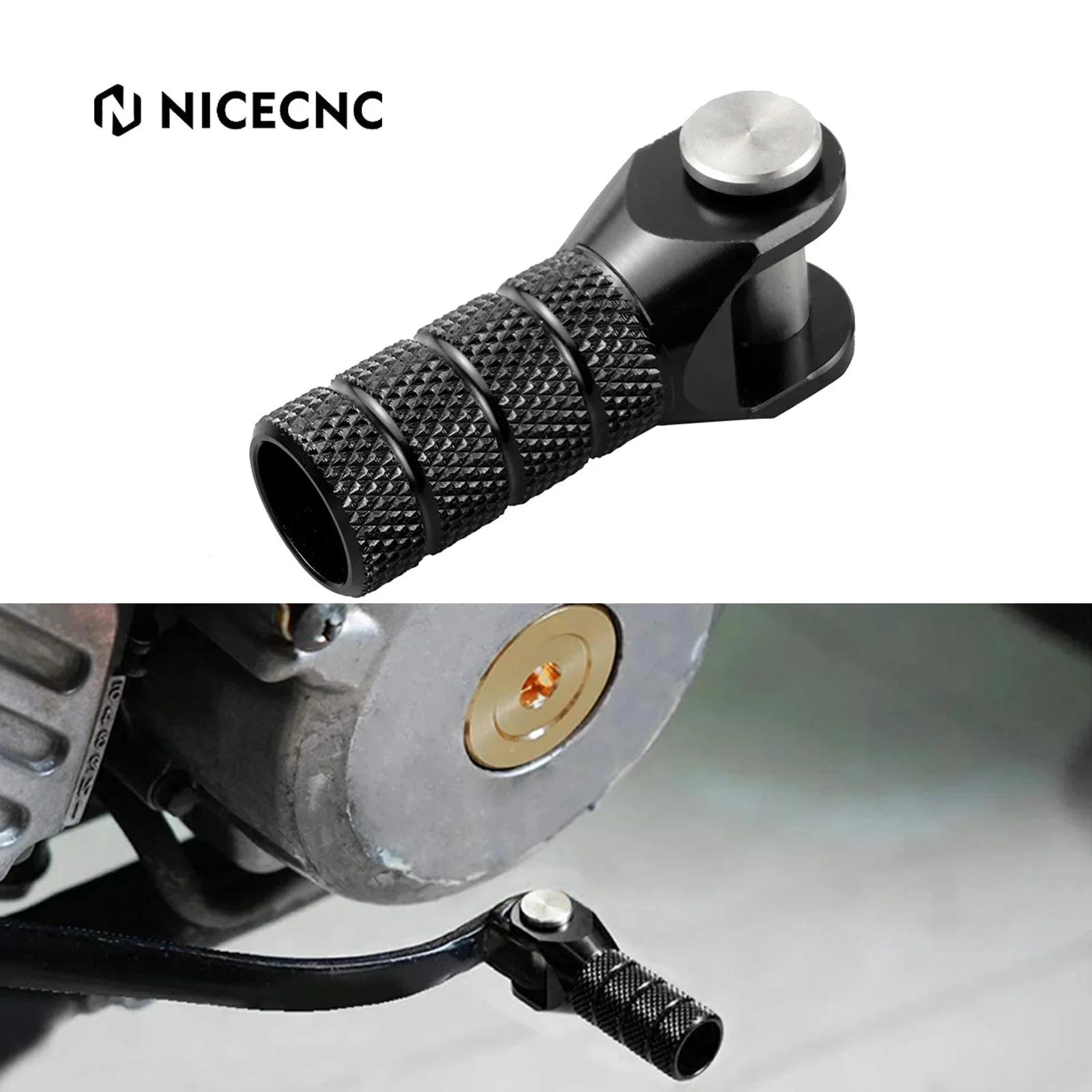 For Honda XR650L 1993-2024 2023 2022 2021 2020 2019 XR 650L NICECNC Motorcycle Aluminum Enlarged Gear Shift Lever Shifter Tip