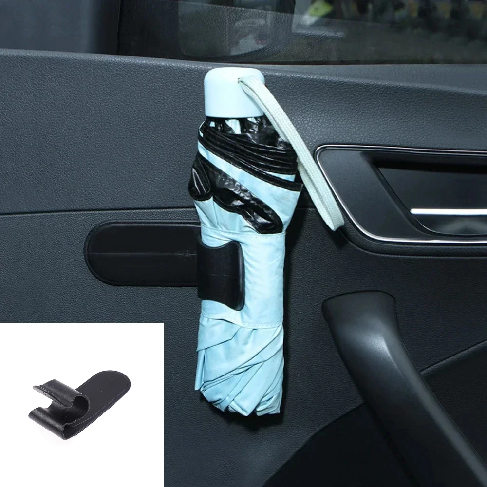 

1pc Car Organize Holder Umbrella Bracket Clip Storage Clip Car Door Umbrella Hook Black Auto Storage Tool Multifunctional Parts