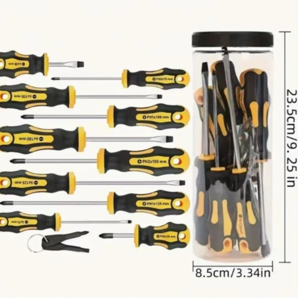 Piece Magnetic Screwdriver Set Magnetic Tips Cushion Handle 7 Piece Magnetic Screwdriver Set Magnetic Tips Cushion Handle