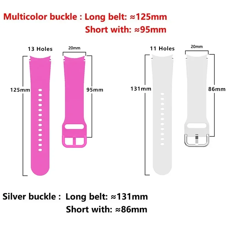 Magnetyczny pasek silikonowy do Samsung Galaxy Watch 7/6/5/4 44mm 40mm Watch6 Classic 43 47 Sports 20mm Pasek do bransoletki Galaxy 5pro 45