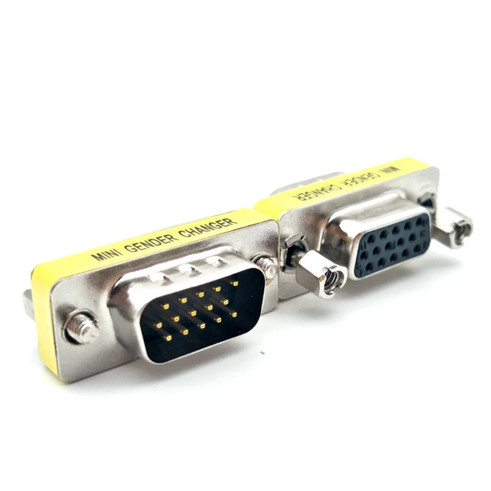 Adaptateur de convertisseur VGA mâle vers mâle, femelle vers femelle, prise DB15, broche, moniteurs, cortors, séparateur VGA KVM