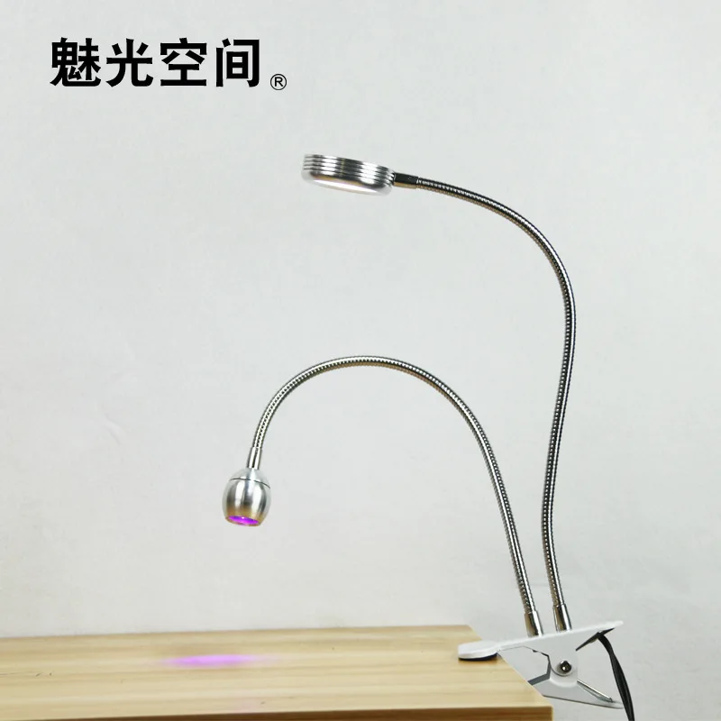 USB Clamp-on Double Bulb UV LED Light Fast Cure OCA Glue for Phone LCD Repair Tool