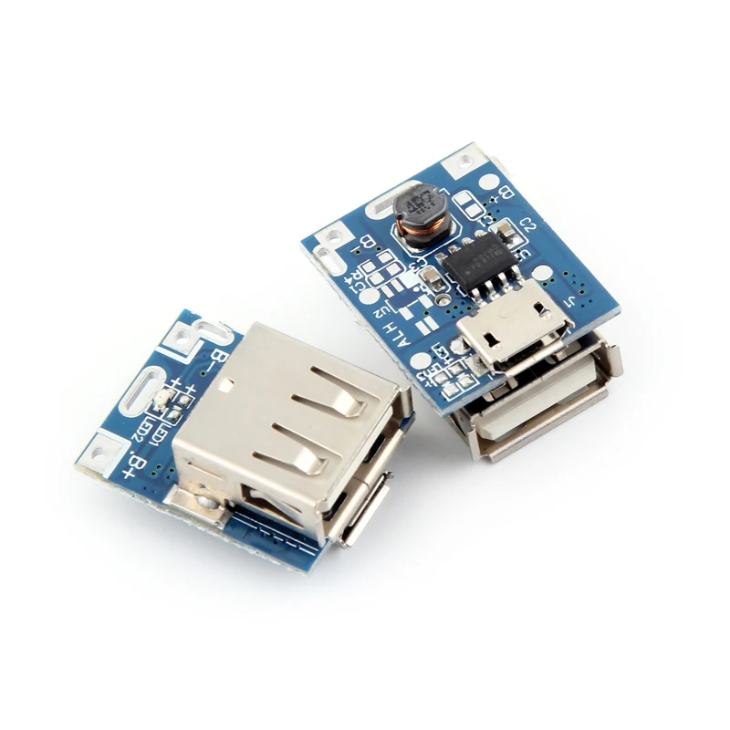 5 sztuk 5V konwerter doładowania Step-Up moduł zasilania bateria litowa ładowanie tablica zabezpieczająca wyświetlacz LED USB dla majsterkowiczów ładowarka 134N3P